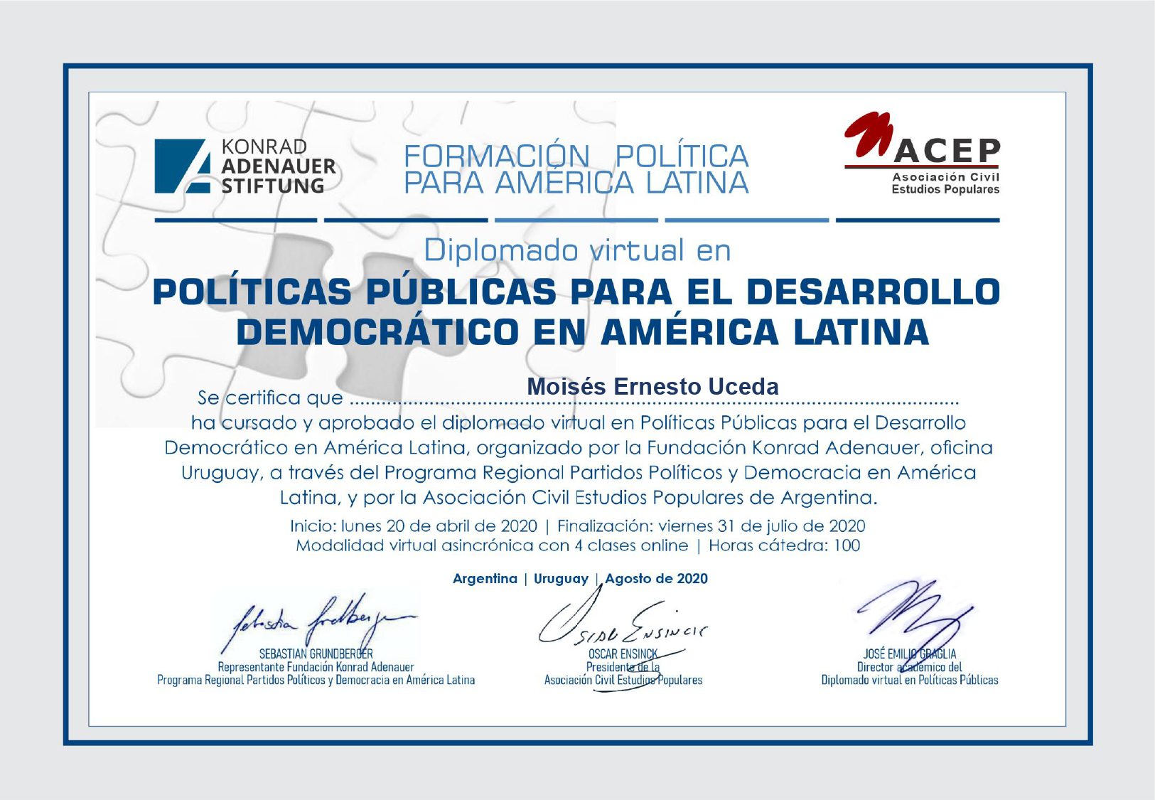 Políticas Públicas para el Desarrollo Democrático